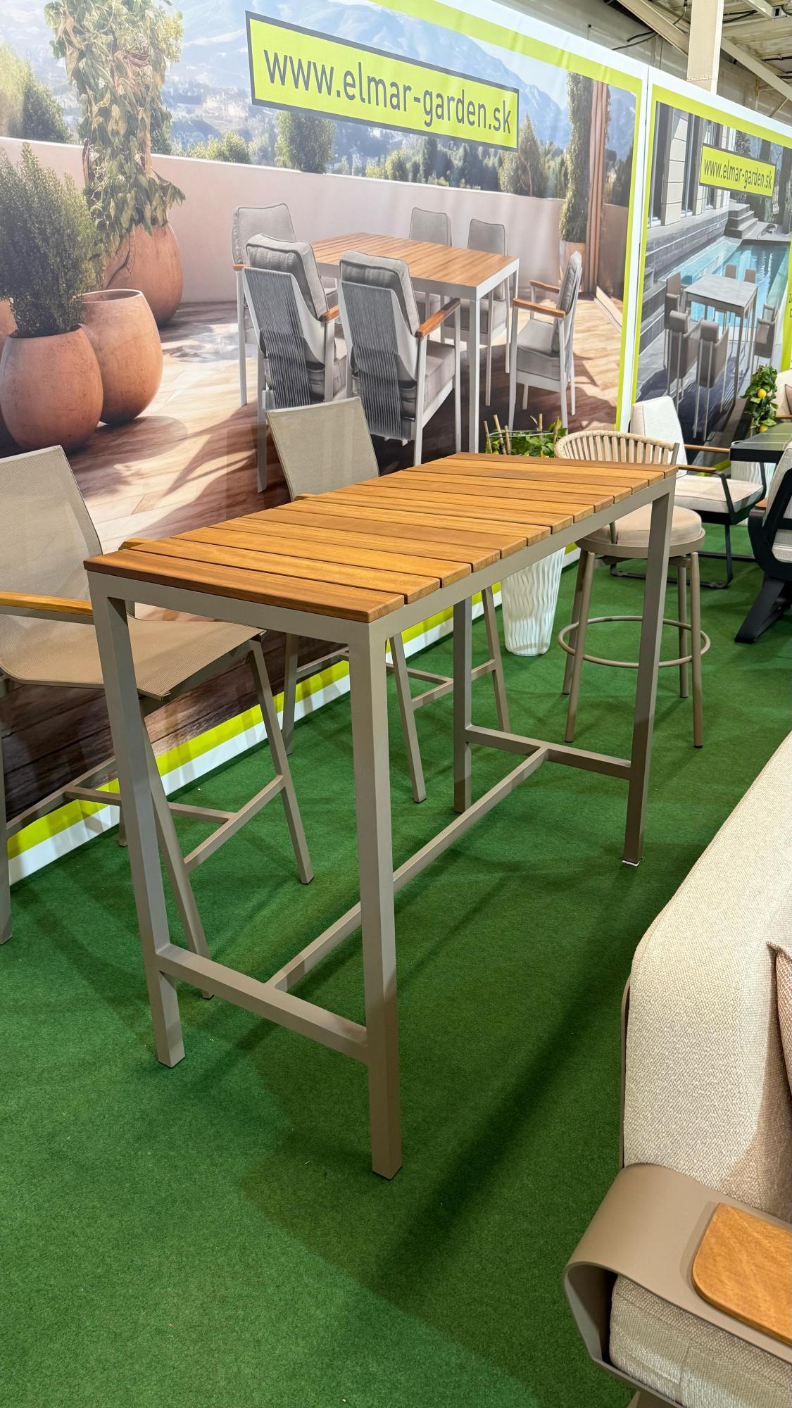 Barový stôl PALMA 140/6 cappuccino