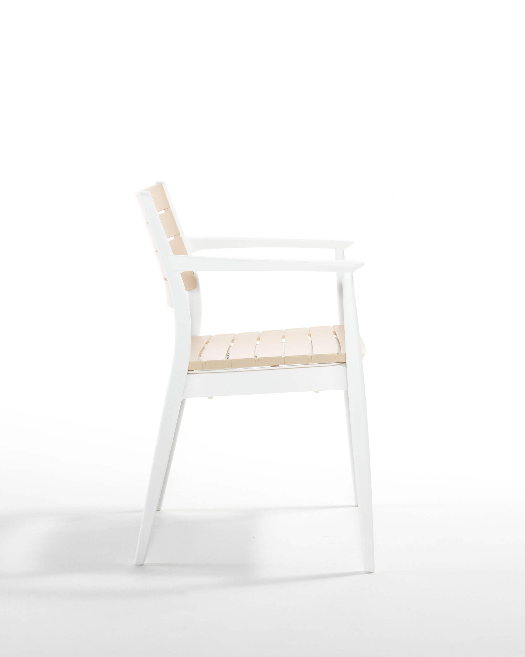 Záhradná stolička REGNUM biela/slonovina