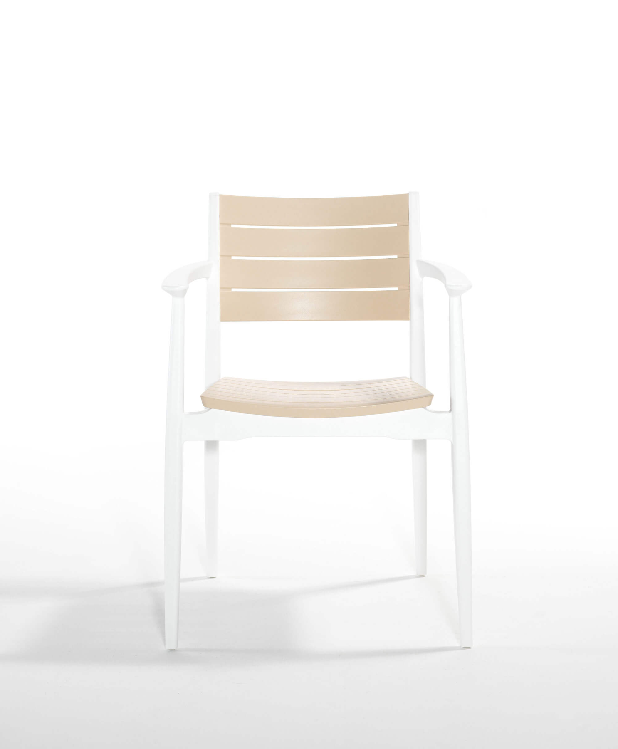 Záhradná stolička REGNUM biela/slonovina