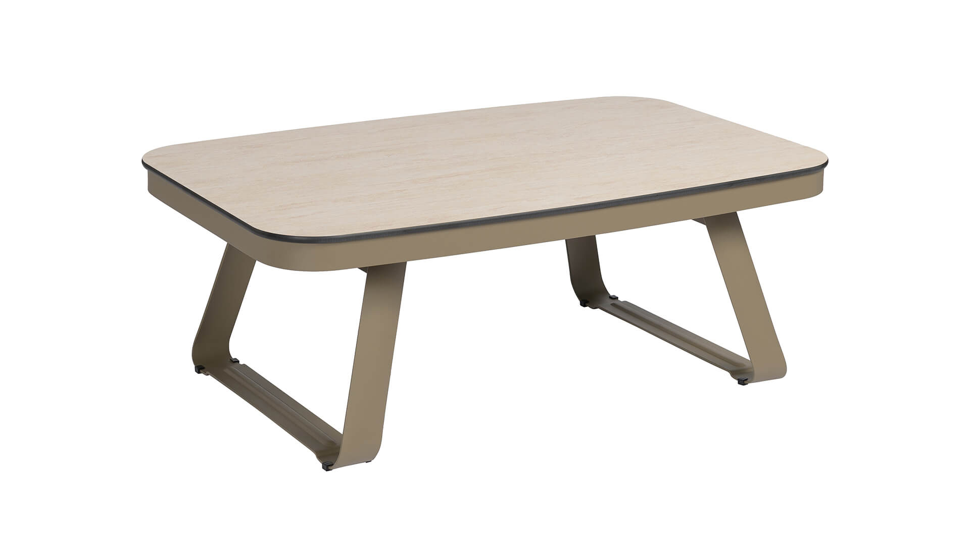 Záhradná sedacia súprava EVA MINI SOFA set 3+1+1 krémová/cappuccino stôl