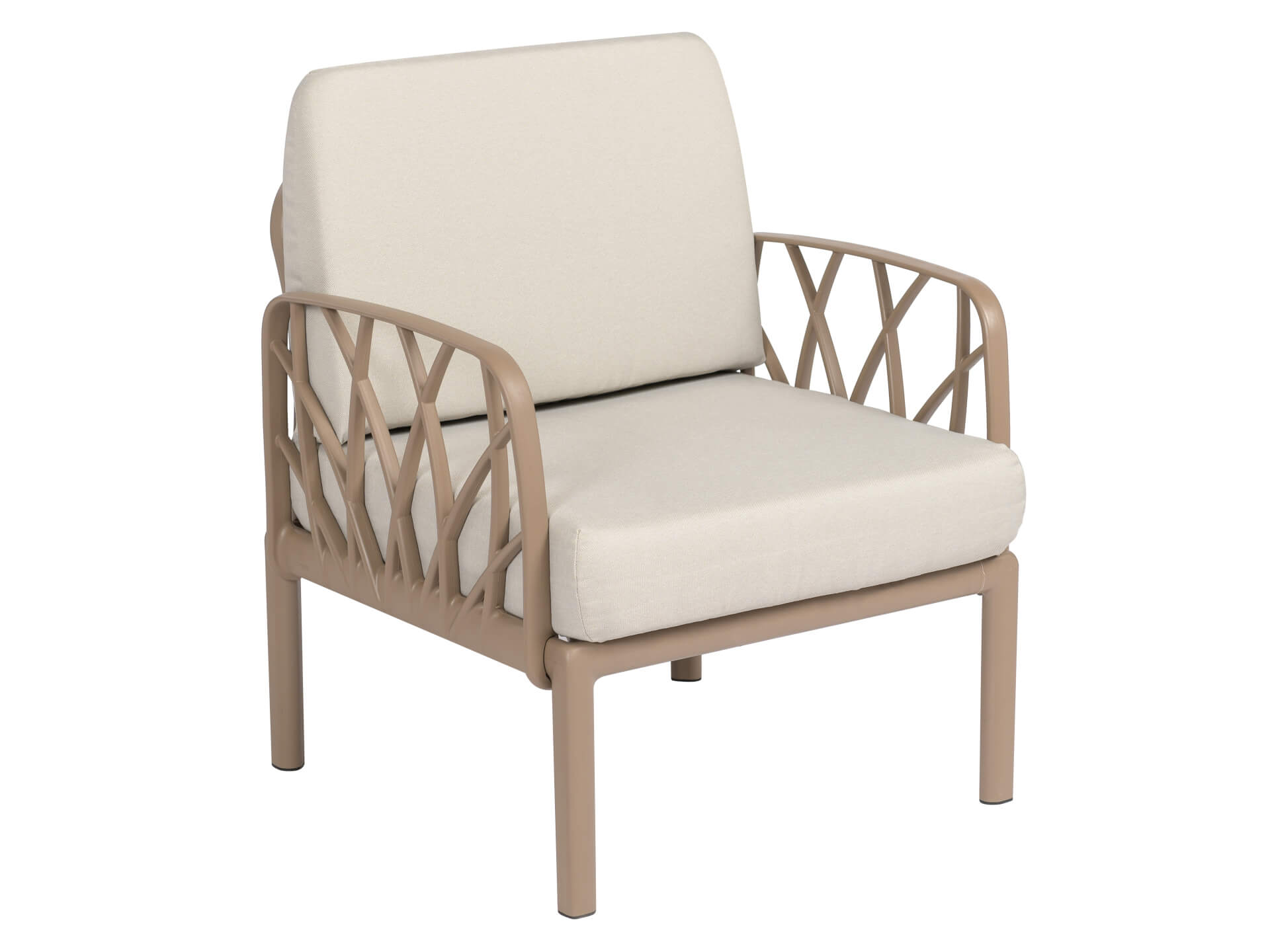 Záhradná sedacia súprava GARDA SOFA set 3+1+1 hnedá/béžová