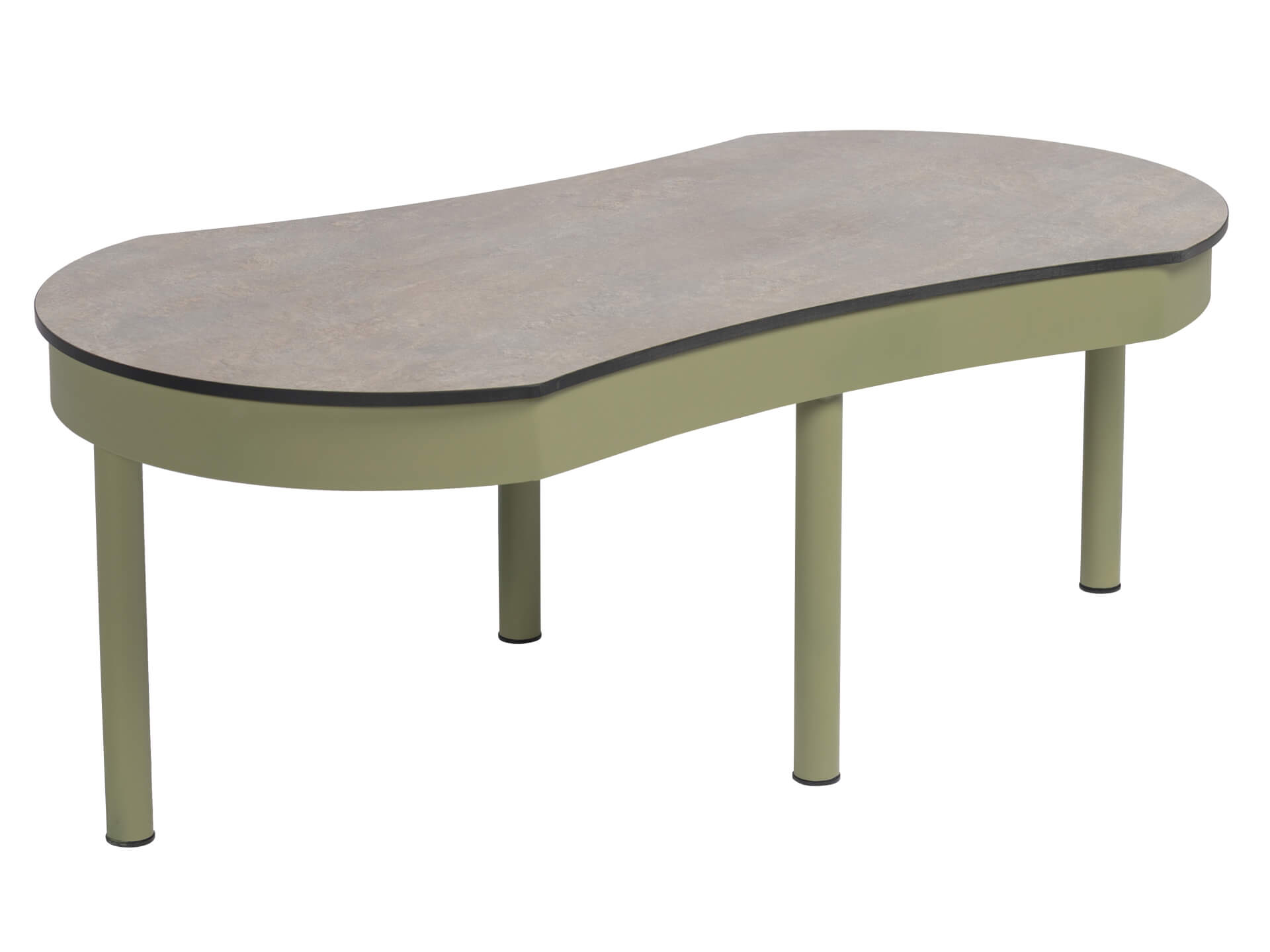 Stolík GENOVA SOFA biela/zelená