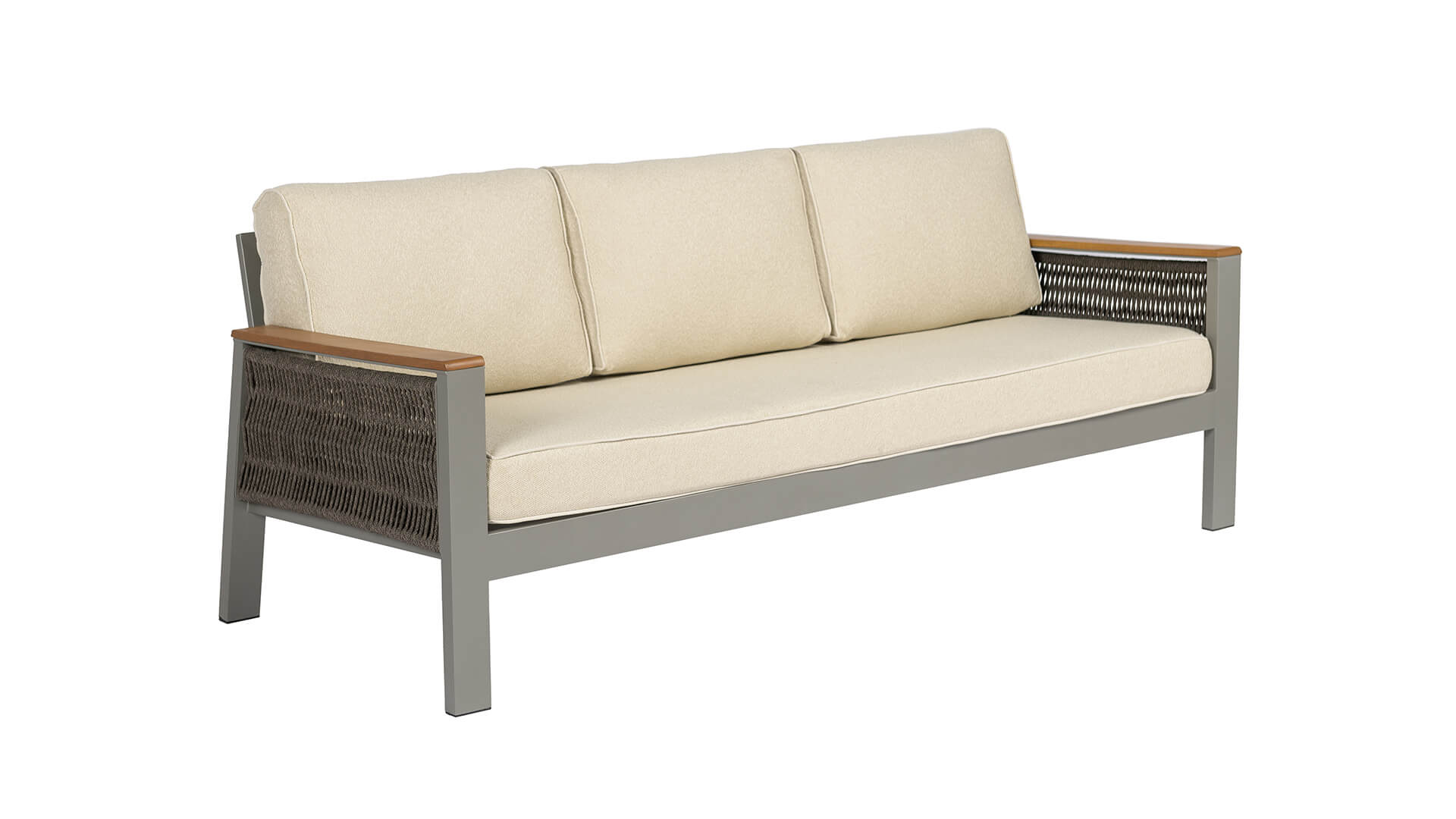 Záhradná sedacia súprava S-2011 SOFA set 3+1+1 šedá