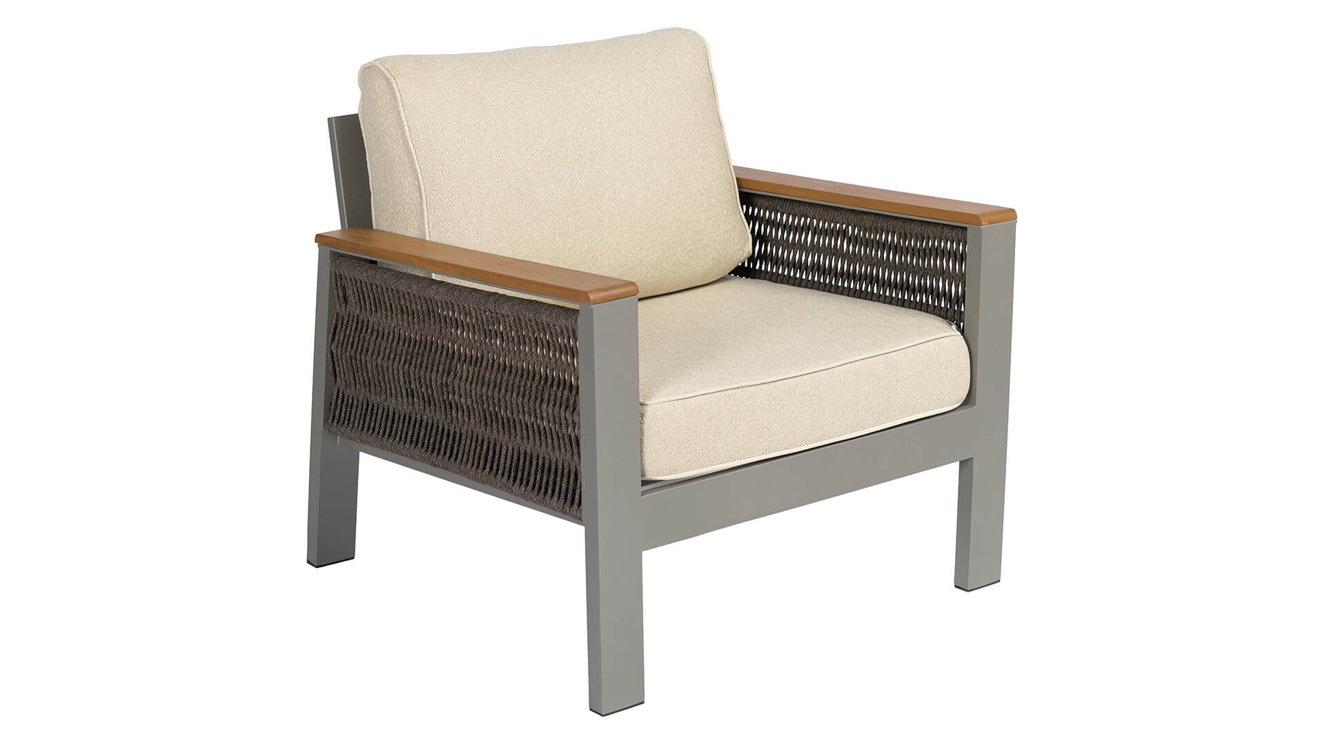 Záhradná sedacia súprava S-2011 stolička šedá