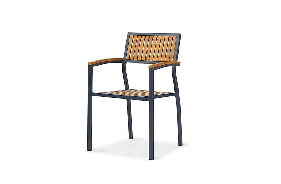 Záhradná stolička BAROK CHAIR antracit