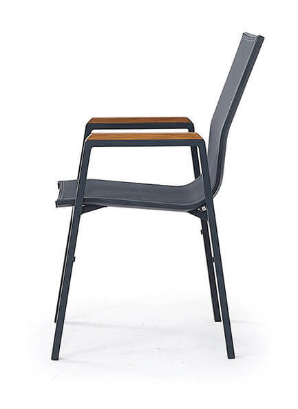 Záhradná stolička DENVER CHAIR antracit