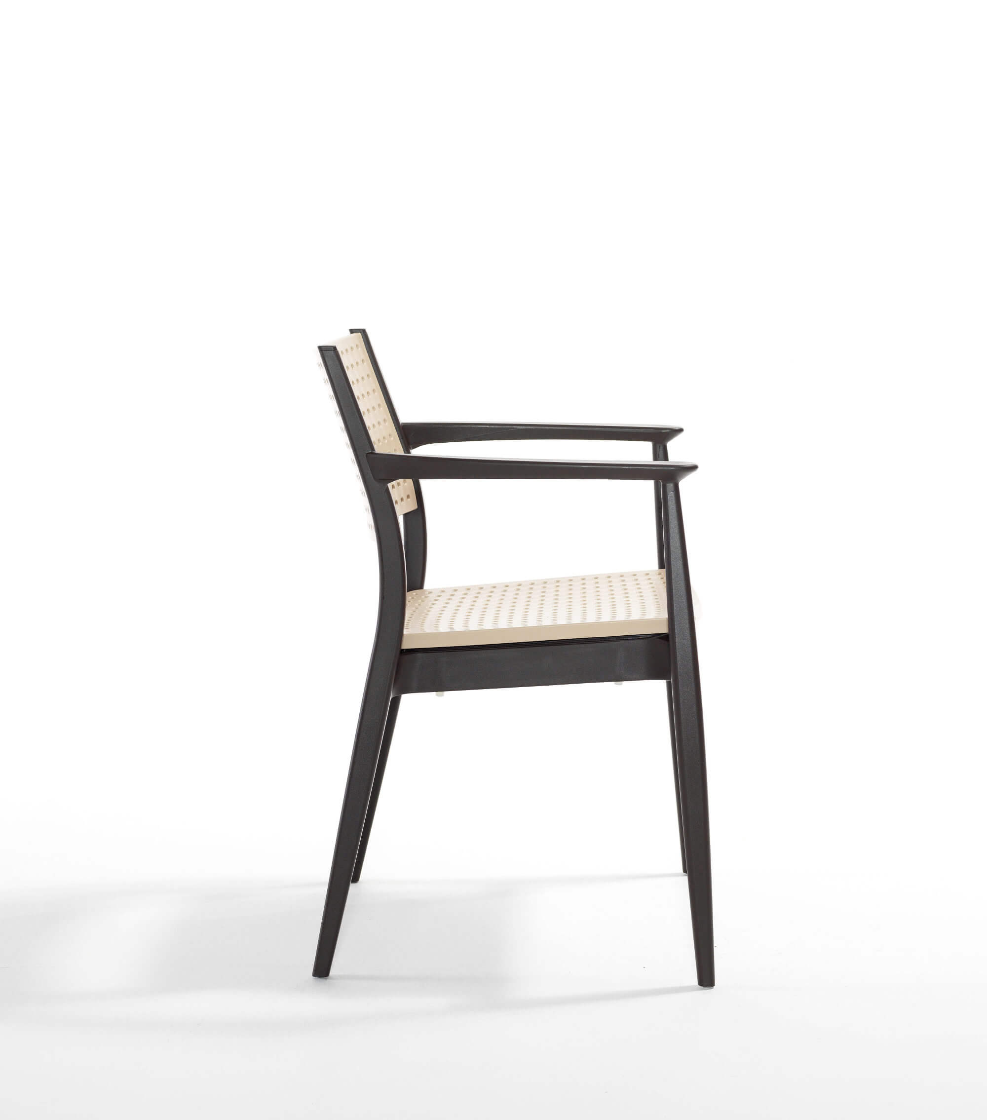 Záhradná stolička SEGINUS hnedá/cappuccino