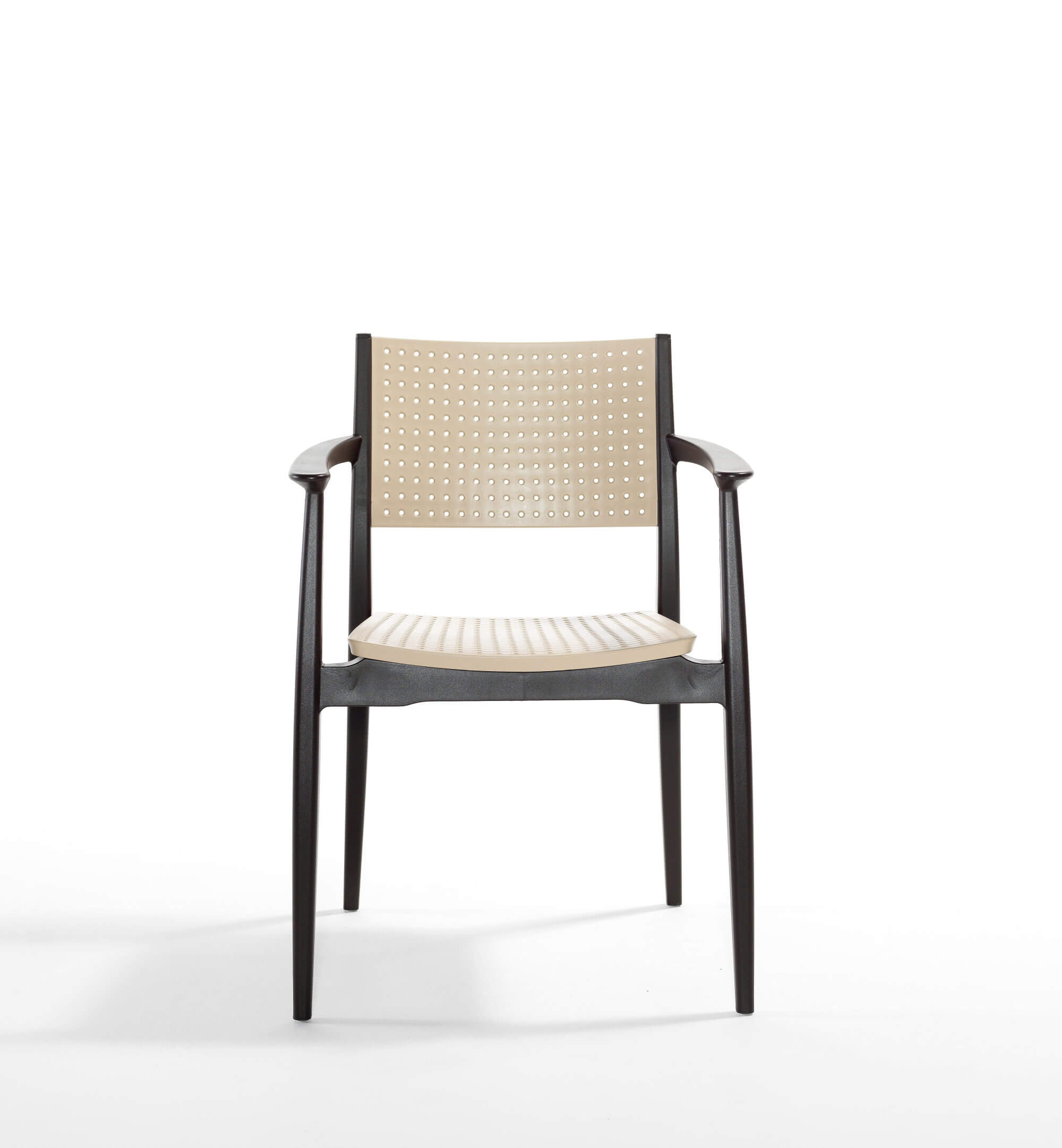 Záhradná stolička SEGINUS hnedá/cappuccino