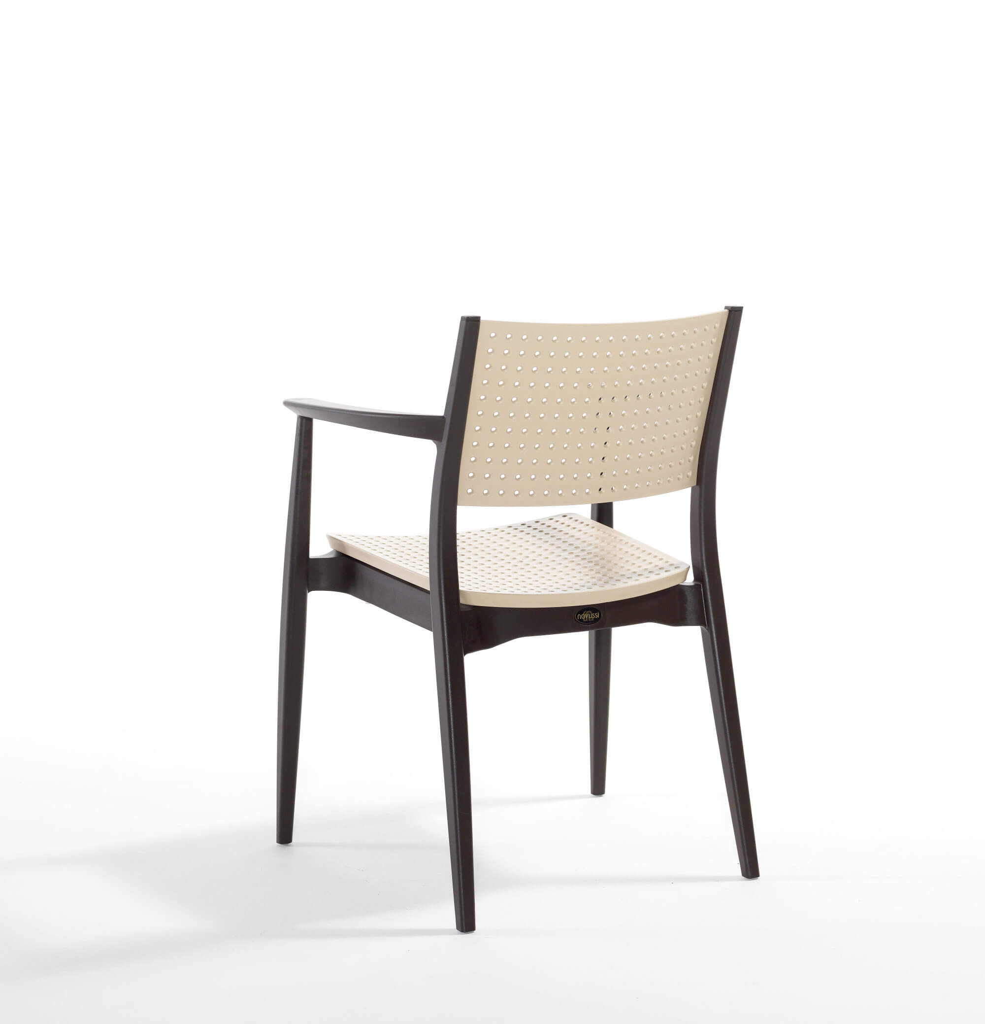 Záhradná stolička SEGINUS hnedá/cappuccino