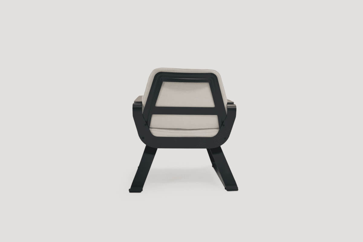 Záhradné sedenie EVA MINI DINNING 100/200 set 6 antracit/čierna stolička