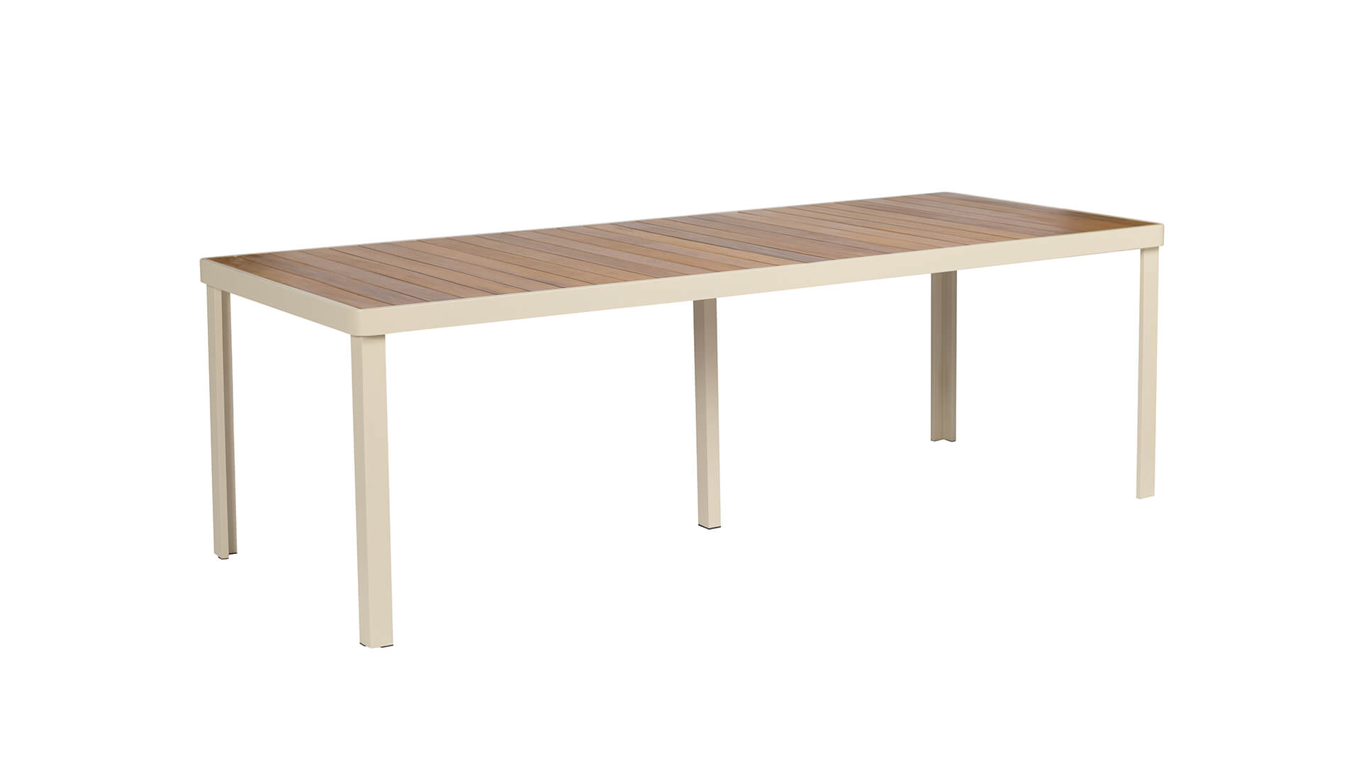 Záhradné sedenie ISRA DINNING 100/270 set 8 krémová/sivá stôl