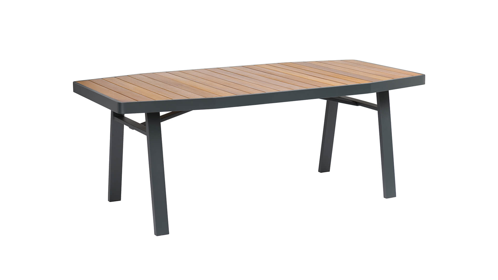 Stôl STORM DINNING 100/200 set 6 antracit/sivá