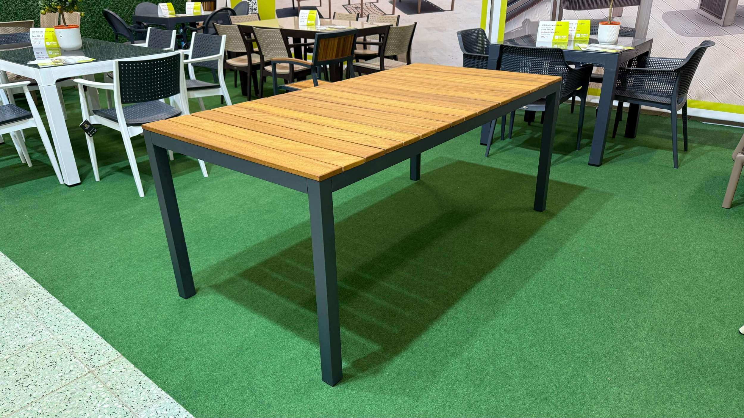 Záhradný stôl PALMA TABLE 100/200 antracit